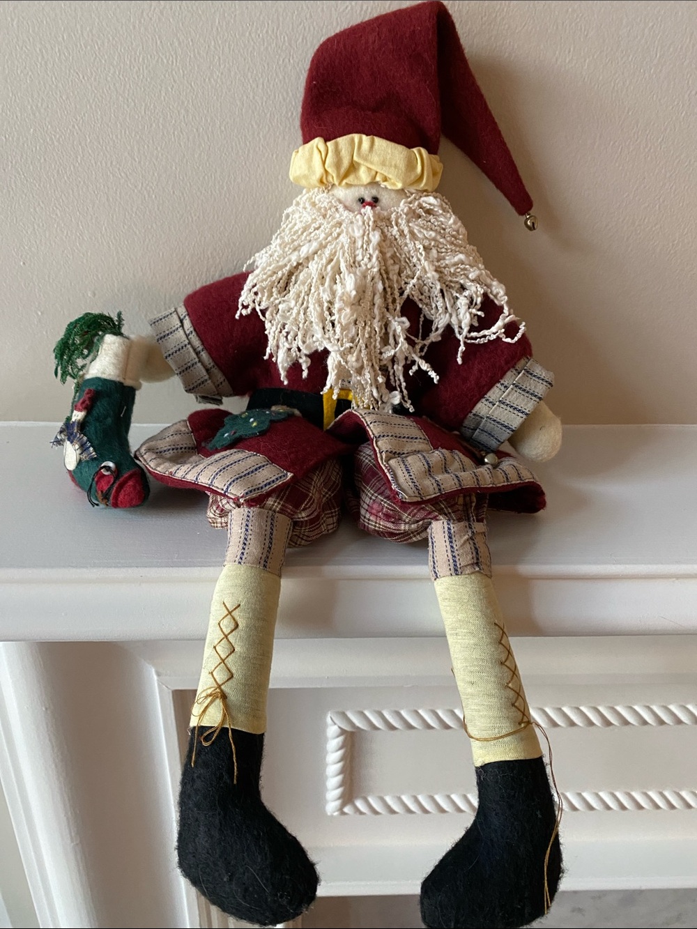 Melissa Ann Vintage Folk Art Santa